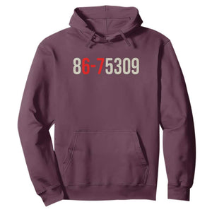 67 Six Seven Meme Hoodie Vintage 80s Music 8675309 Jenny TS14 Maroon Print Your Wear