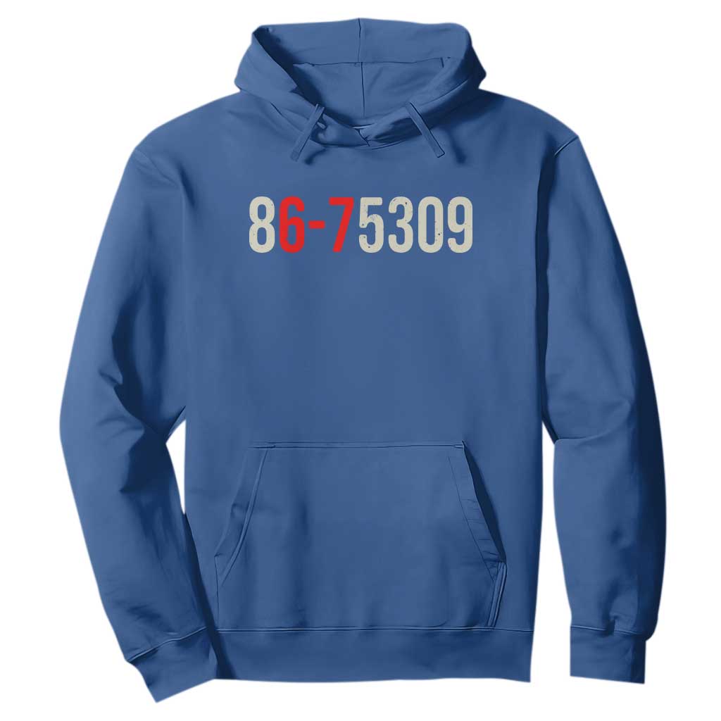 67 Six Seven Meme Hoodie Vintage 80s Music 8675309 Jenny TS14 Royal Blue Print Your Wear