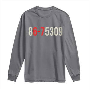 67 Six Seven Meme Long Sleeve Shirt Vintage 80s Music 8675309 Jenny TS14 Charcoal Print Your Wear