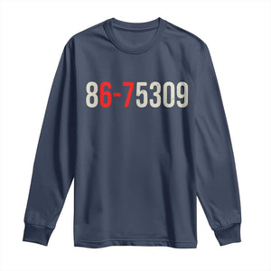 67 Six Seven Meme Long Sleeve Shirt Vintage 80s Music 8675309 Jenny TS14 Navy Print Your Wear