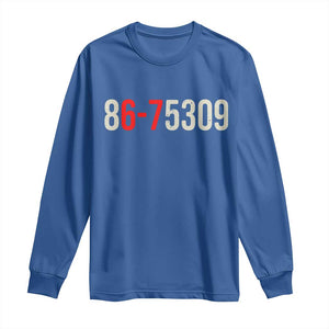 67 Six Seven Meme Long Sleeve Shirt Vintage 80s Music 8675309 Jenny TS14 Royal Blue Print Your Wear