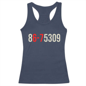 67 Six Seven Meme Racerback Tank Top Vintage 80s Music 8675309 Jenny TS14 Navy Print Your Wear