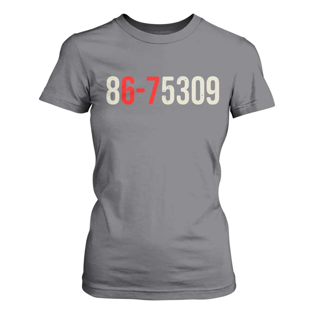 67 Six Seven Meme T Shirt For Women Vintage 80s Music 8675309 Jenny TS14 Charcoal Print Your Wear