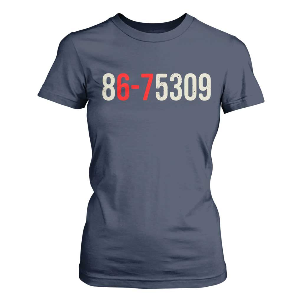67 Six Seven Meme T Shirt For Women Vintage 80s Music 8675309 Jenny TS14 Navy Print Your Wear