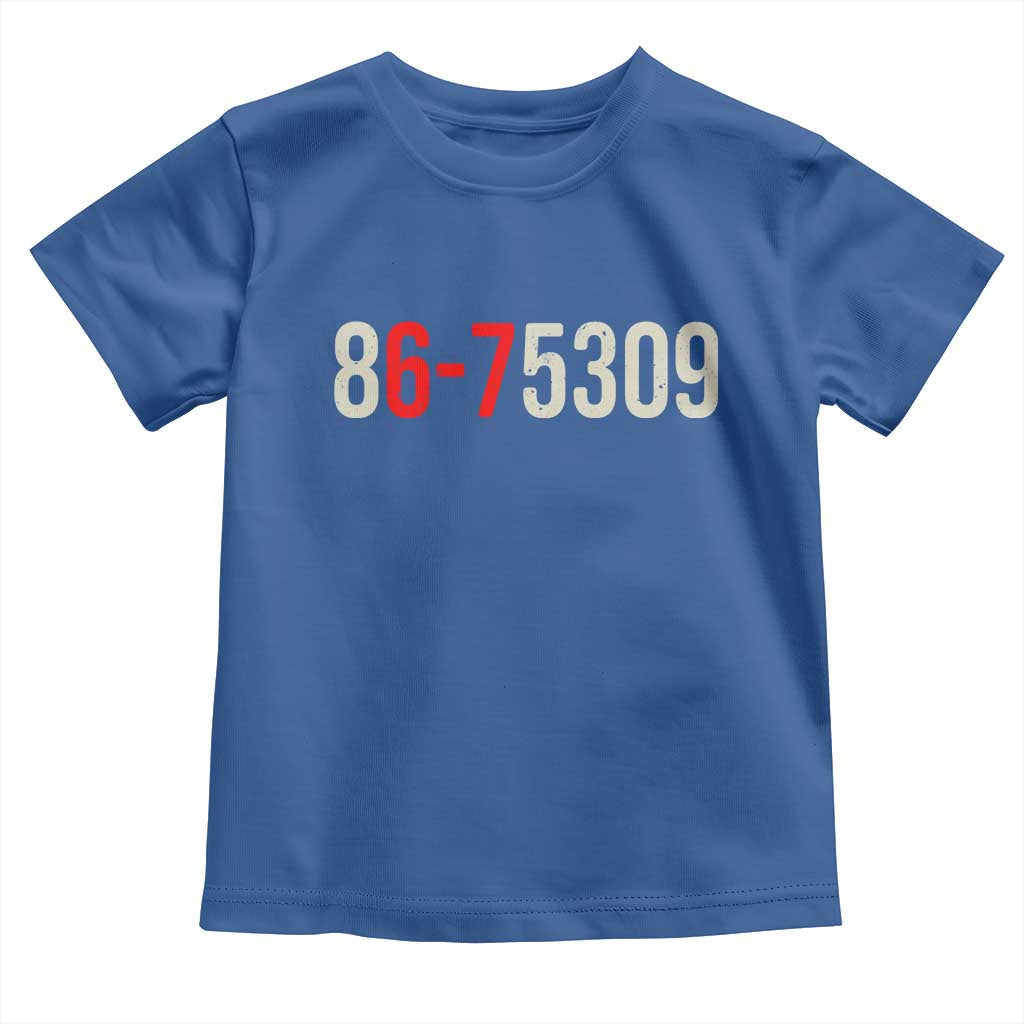 67 Six Seven Meme Toddler T Shirt Vintage 80s Music 8675309 Jenny TS14 Royal Blue Print Your Wear