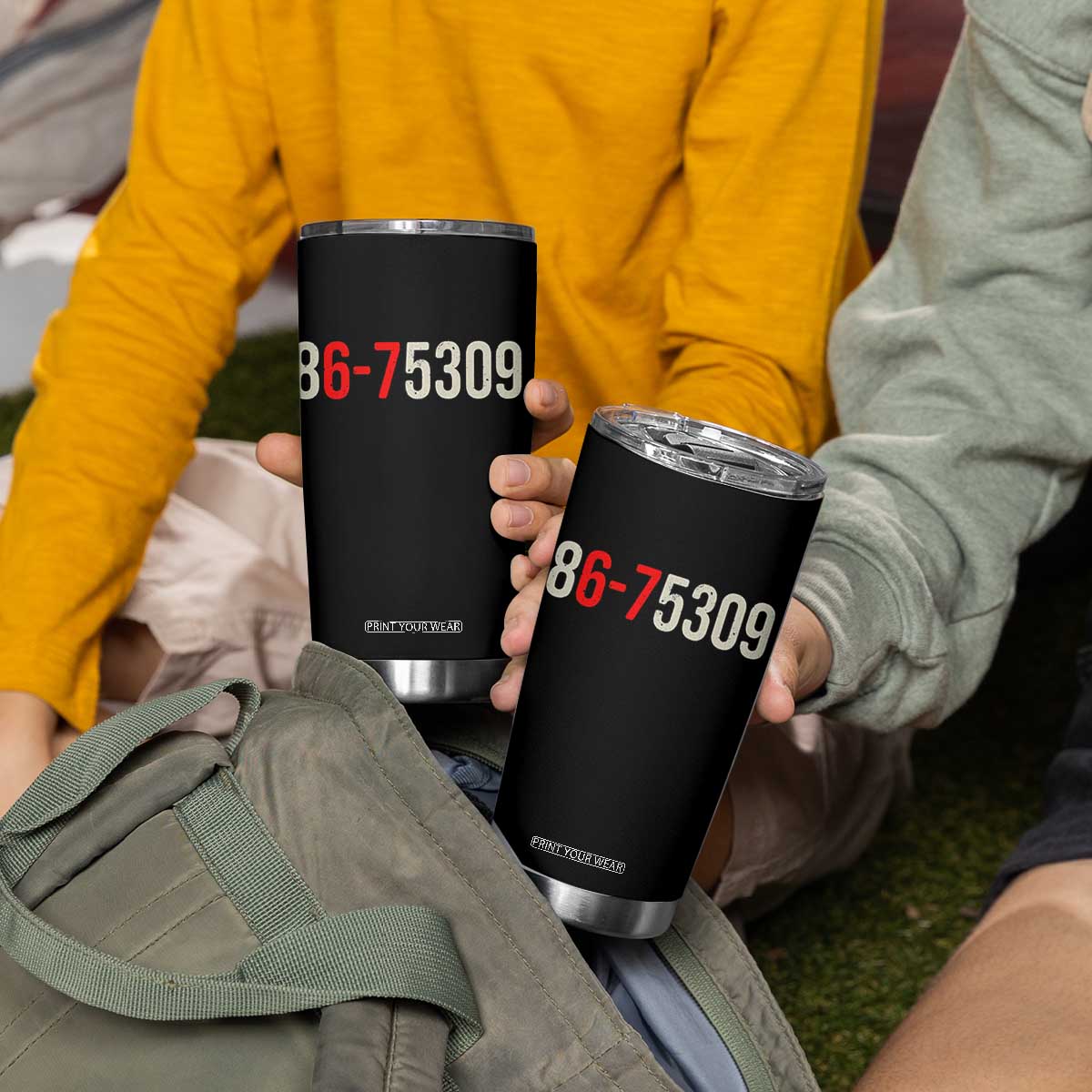 67 Six Seven Meme Tumbler Cup Vintage 80s Music 8675309 Jenny TS14 Print Your Wear