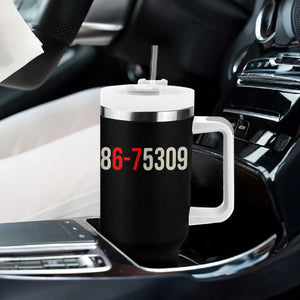 67 Six Seven Meme Tumbler With Handle Vintage 80s Music 8675309 Jenny TS14 Print Your Wear