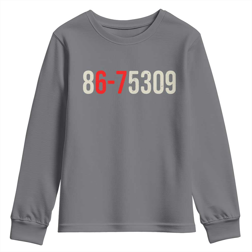 67 Six Seven Meme Youth Sweatshirt Vintage 80s Music 8675309 Jenny TS14 Charcoal Print Your Wear