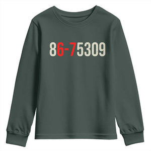 67 Six Seven Meme Youth Sweatshirt Vintage 80s Music 8675309 Jenny TS14 Dark Forest Green Print Your Wear