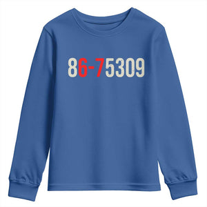 67 Six Seven Meme Youth Sweatshirt Vintage 80s Music 8675309 Jenny TS14 Royal Blue Print Your Wear