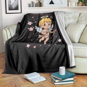 67 Valentine Meme Throw Blanket Funny Six Seven Cupid Saying TS14 Print Your Wear