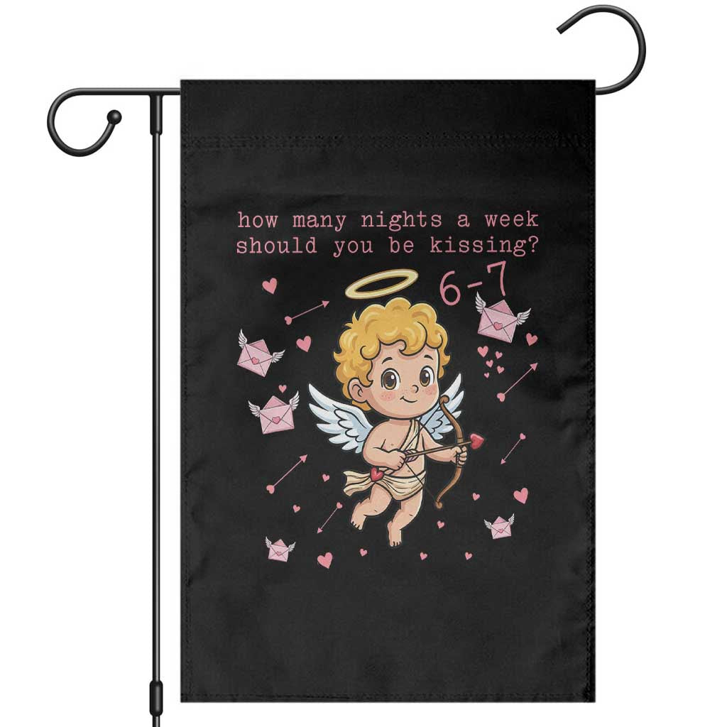 67 Valentine Meme Garden Flag Funny Six Seven Cupid Saying TS14 Black Print Your Wear