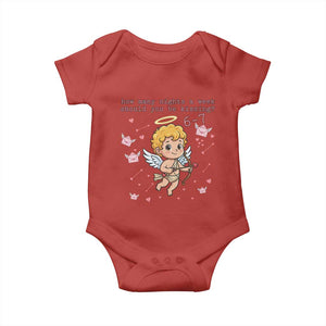 67 Valentine Meme Baby Onesie Funny Six Seven Cupid Saying TS14 Red Print Your Wear
