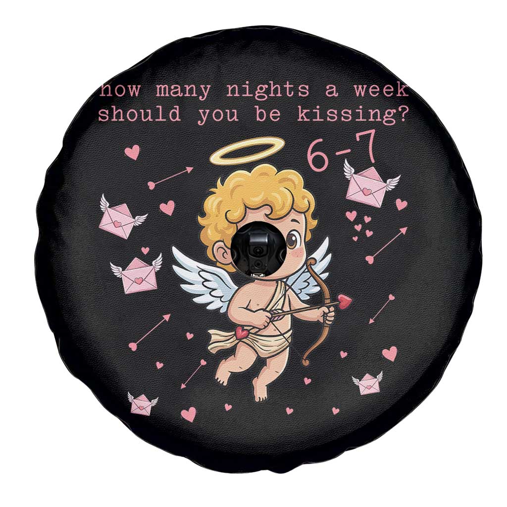 67 Valentine Meme Spare Tire Cover Funny Six Seven Cupid Saying TS14 Print Your Wear