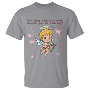 67 Valentine Meme T Shirt Funny Six Seven Cupid Saying TS14 Sport Gray Print Your Wear
