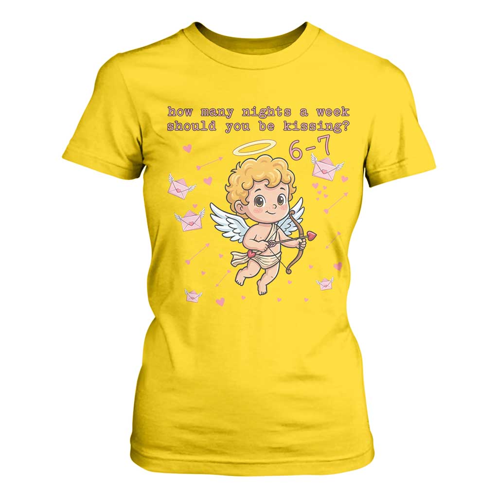 67 Valentine Meme T Shirt For Women Funny Six Seven Cupid Saying TS14 Daisy Print Your Wear