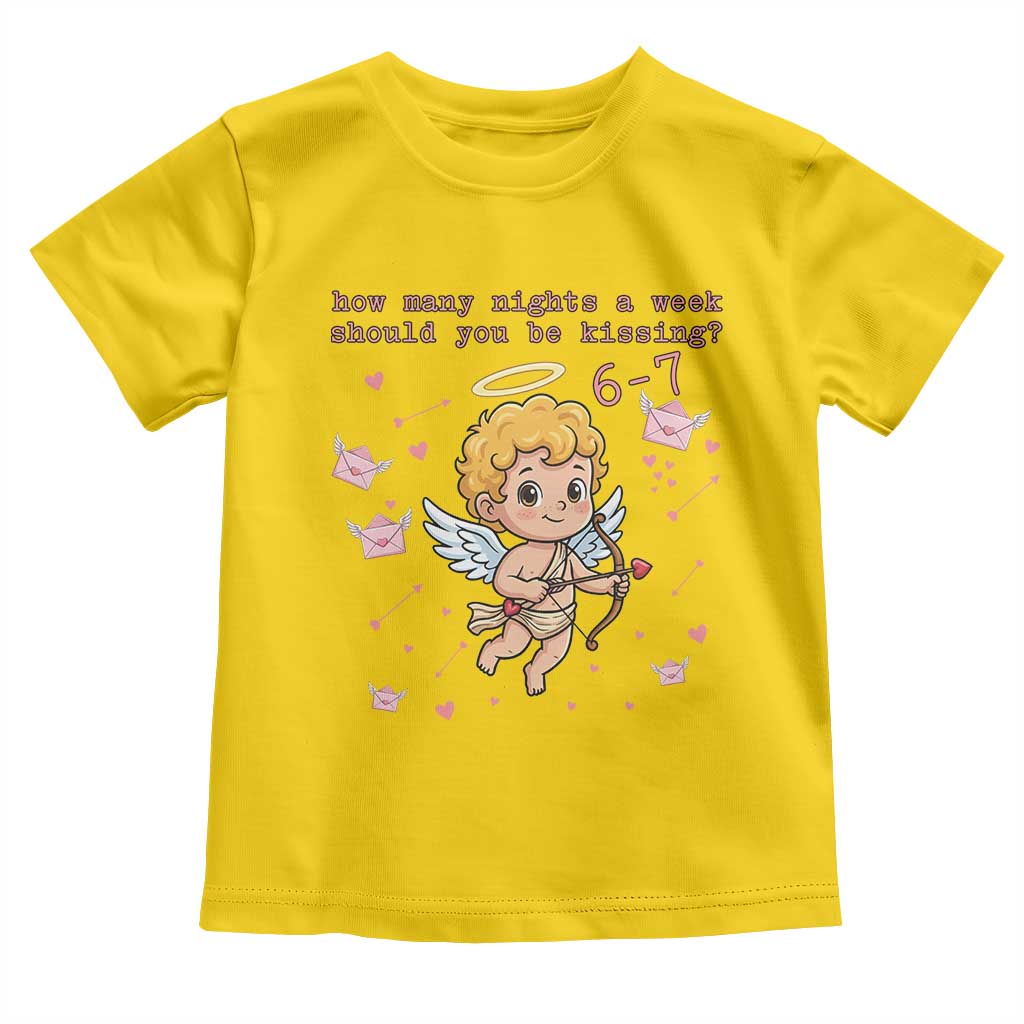 67 Valentine Meme Toddler T Shirt Funny Six Seven Cupid Saying TS14 Daisy Print Your Wear