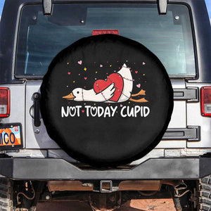Silly Goose Valentine Spare Tire Cover Not Today Cupid TS14 No hole Black Print Your Wear