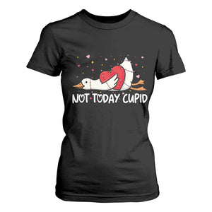 Silly Goose Valentine T Shirt For Women Not Today Cupid TS14 Black Print Your Wear