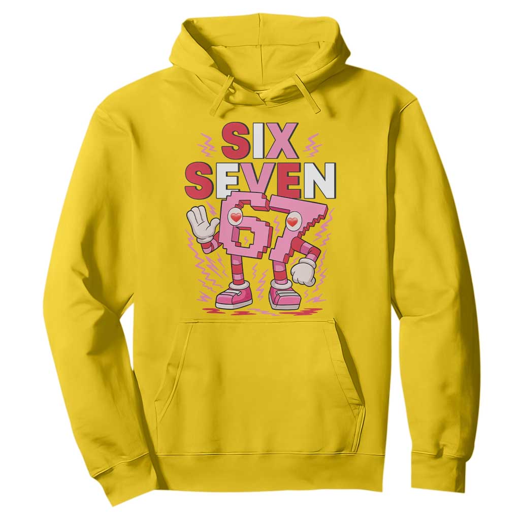 67 Valentines Hoodie Funny Six Seven Brainrot Meme TS14 Daisy Print Your Wear
