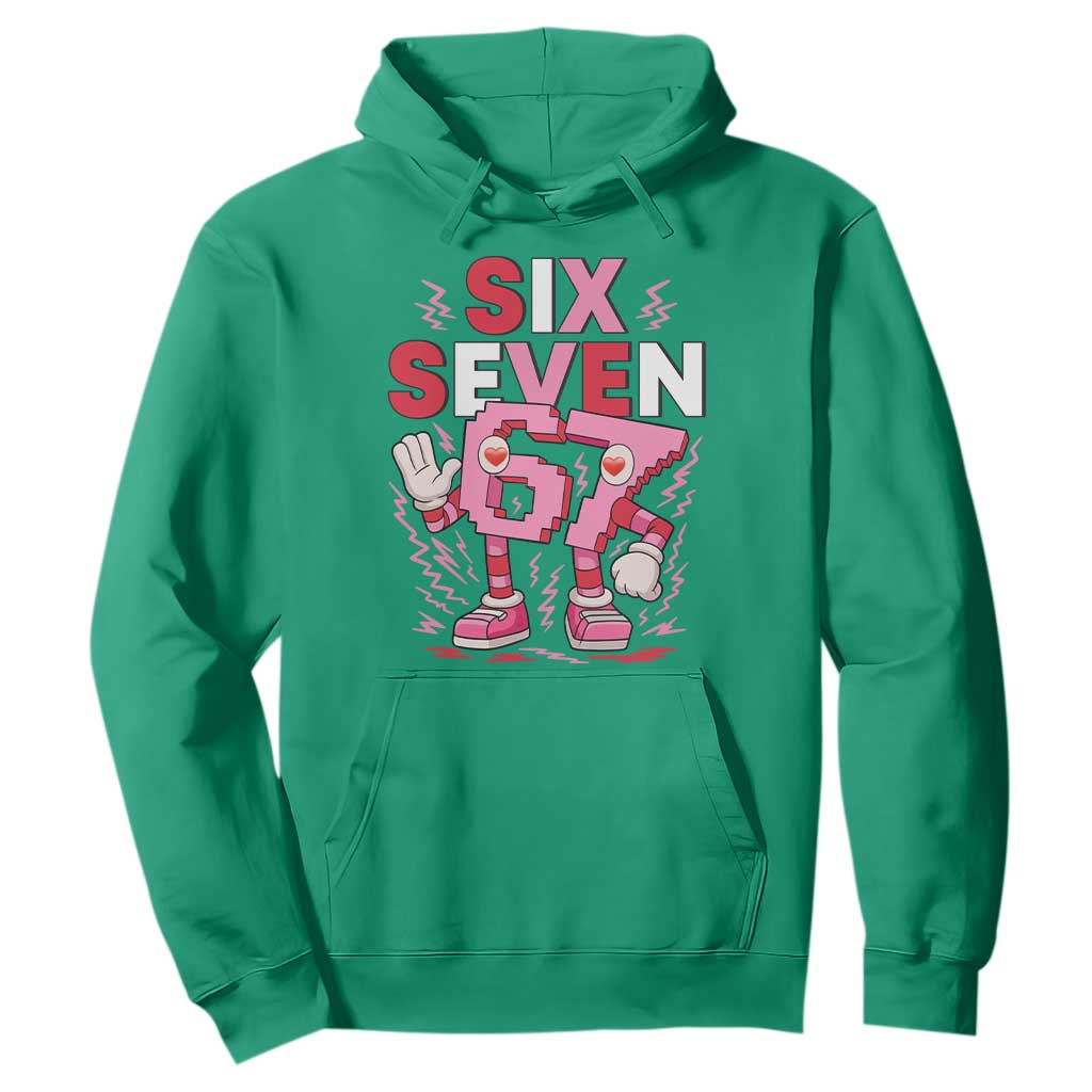 67 Valentines Hoodie Funny Six Seven Brainrot Meme TS14 Irish Green Print Your Wear