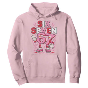 67 Valentines Hoodie Funny Six Seven Brainrot Meme TS14 Light Pink Print Your Wear