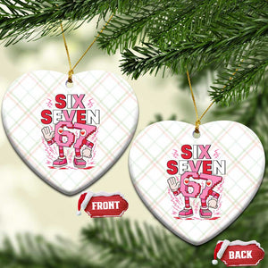 67 Valentines Ceramic Ornament Funny Six Seven Brainrot Meme TS14 Print Your Wear