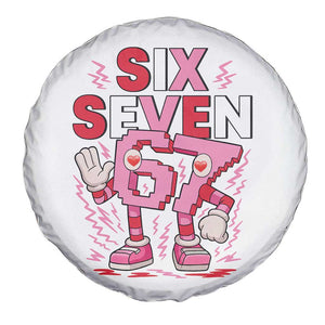 67 Valentines Spare Tire Cover Funny Six Seven Brainrot Meme TS14 Print Your Wear