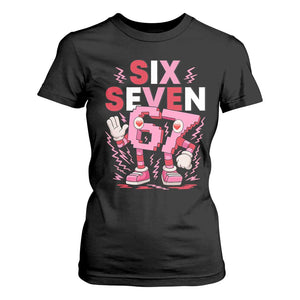 67 Valentines T Shirt For Women Funny Six Seven Brainrot Meme TS14 Black Print Your Wear
