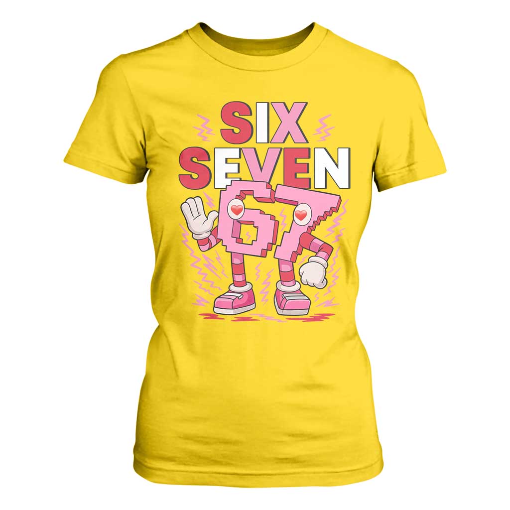 67 Valentines T Shirt For Women Funny Six Seven Brainrot Meme TS14 Daisy Print Your Wear