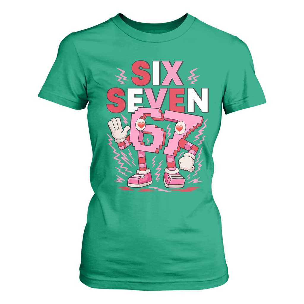 67 Valentines T Shirt For Women Funny Six Seven Brainrot Meme TS14 Irish Green Print Your Wear