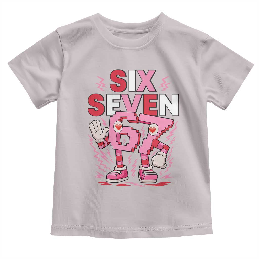 67 Valentines Toddler T Shirt Funny Six Seven Brainrot Meme TS14 Ice Gray Print Your Wear