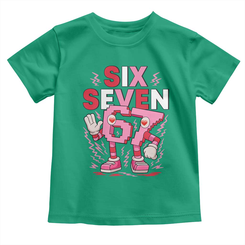 67 Valentines Toddler T Shirt Funny Six Seven Brainrot Meme TS14 Irish Green Print Your Wear