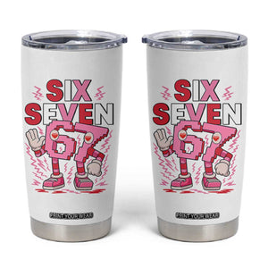 67 Valentines Tumbler Cup Funny Six Seven Brainrot Meme TS14 White Print Your Wear