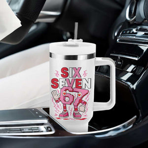 67 Valentines Tumbler With Handle Funny Six Seven Brainrot Meme TS14 Print Your Wear
