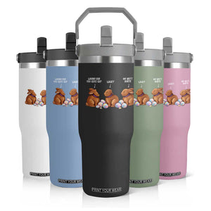 Funny Easter Bunny Flip Straw Tumbler Where Did You Guys Go Chocolate TS14 Print Your Wear