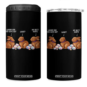 Funny Easter Bunny 4 in 1 Can Cooler Tumbler Where Did You Guys Go Chocolate TS14 One Size: 16 oz Black Print Your Wear