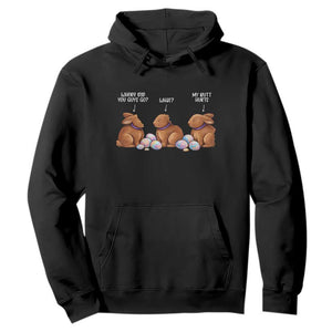 Funny Easter Bunny Hoodie Where Did You Guys Go Chocolate TS14 Black Print Your Wear