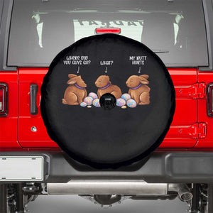 Funny Easter Bunny Spare Tire Cover Where Did You Guys Go Chocolate TS14 Black Print Your Wear