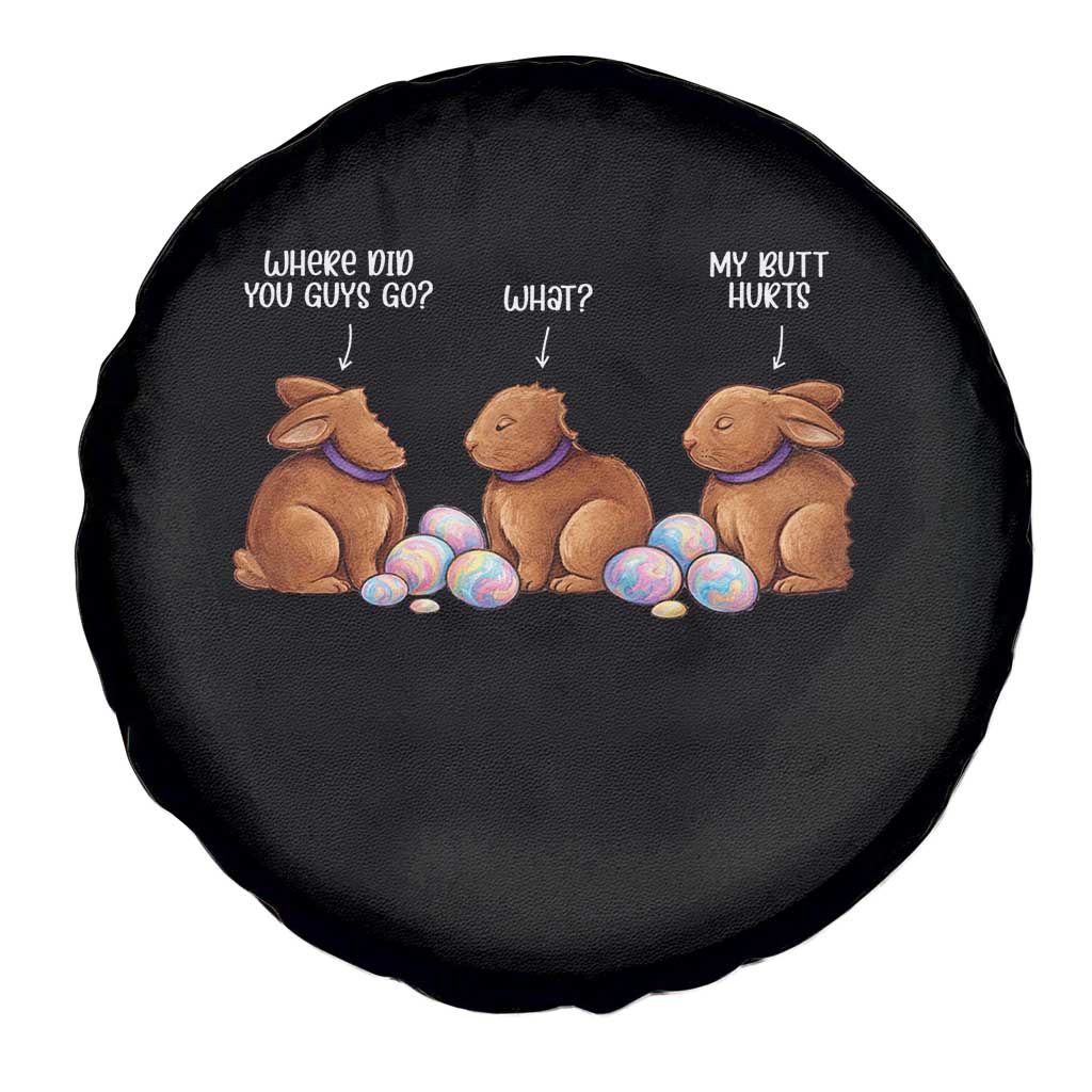 Funny Easter Bunny Spare Tire Cover Where Did You Guys Go Chocolate TS14 Print Your Wear
