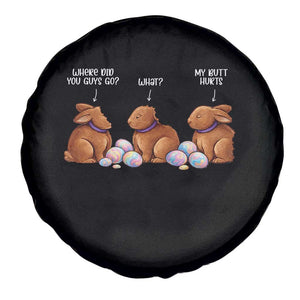 Funny Easter Bunny Spare Tire Cover Where Did You Guys Go Chocolate TS14 Print Your Wear