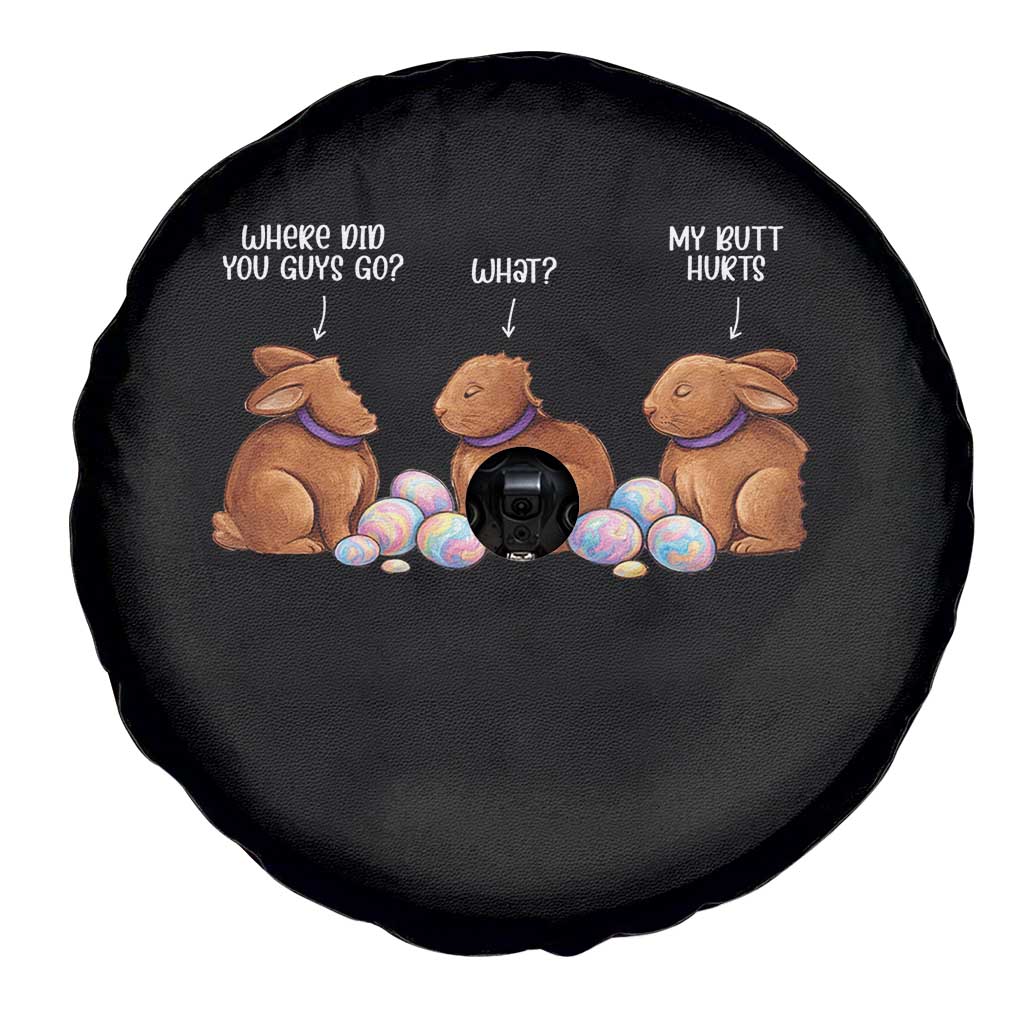 Funny Easter Bunny Spare Tire Cover Where Did You Guys Go Chocolate TS14 Print Your Wear