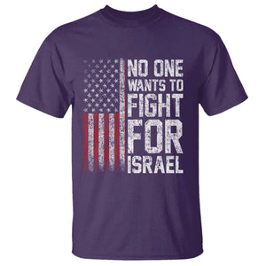 No One Wants To Fight For Israel T Shirt Vintage American Flag Anti War Freedom First TS14 Purple Print Your Wear
