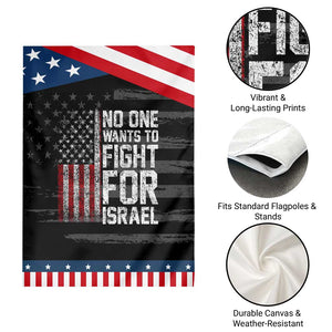 No One Wants To Fight For Israel Garden Flag Vintage American Flag Anti War Freedom First TS14 Print Your Wear