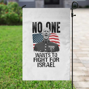 No One Wants To Fight For Israel Garden Flag Marine Veteran American Freedom TS14 Print Your Wear