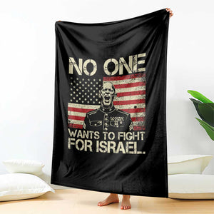 No One Wants To Fight For Israel Throw Blanket America First Anti War Marine Veteran TS14 Print Your Wear