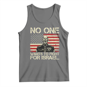 No One Wants To Fight For Israel Tank Top America First Anti War Marine Veteran TS14 Black Heather Print Your Wear