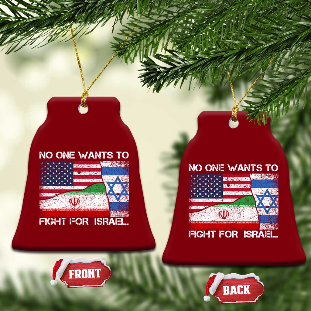 No One Wants To Fight For Israel Ceramic Ornament Marine Veteran Freedom Statement TS14 Print Your Wear