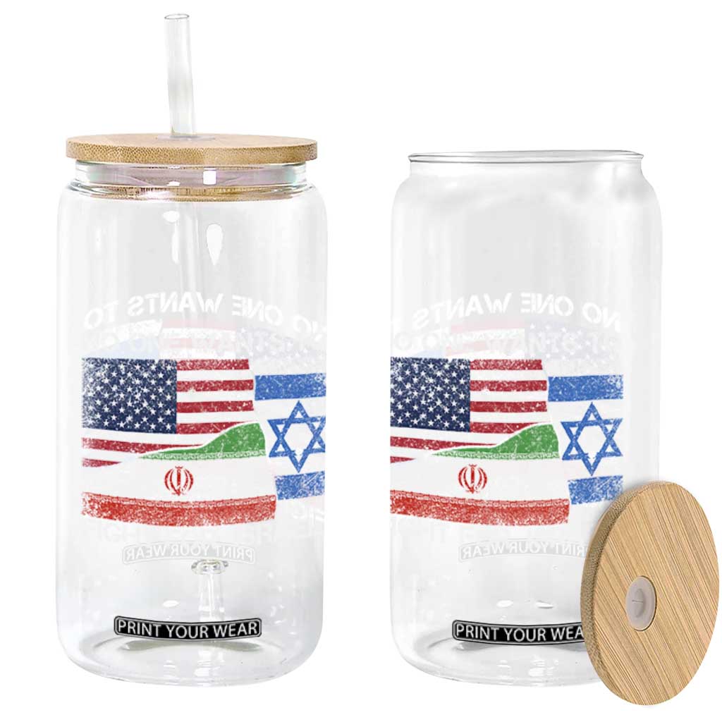 No One Wants To Fight For Israel Glass Can Marine Veteran Freedom Statement TS14 Print Your Wear