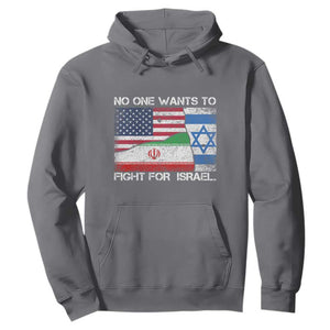 No One Wants To Fight For Israel Hoodie Marine Veteran Freedom Statement TS14 Charcoal Print Your Wear